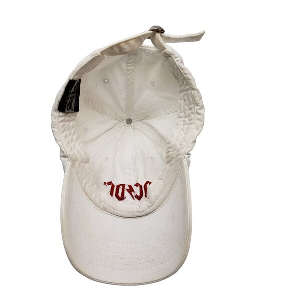 AC DC Hat White Red Logo Embroidered Adjustable Strap KC Caps Cotton - Picture 6 of 13
